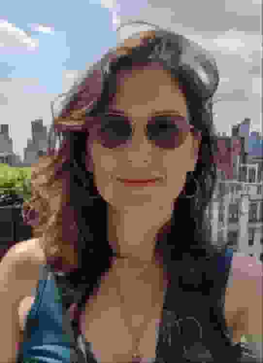 Writer under photo